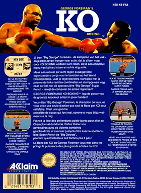 George Foreman's KO Boxing (Europe) box cover back